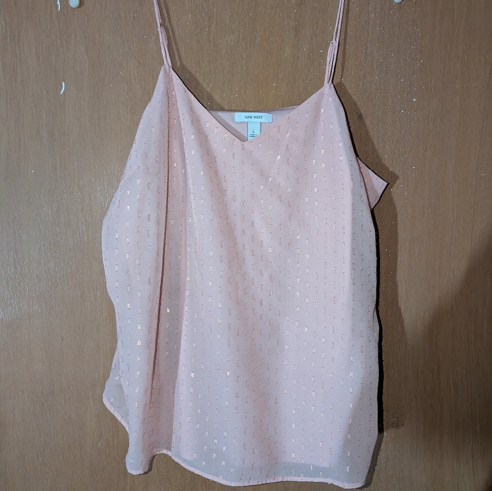 Nine West Pink Sleeveless Top